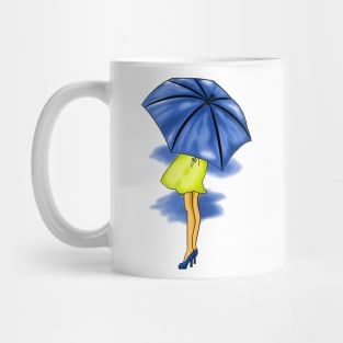 Elegant Woman in Digital Art Mug